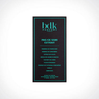 Pas Ce Soir by BDK Parfums - EXDP 100ml